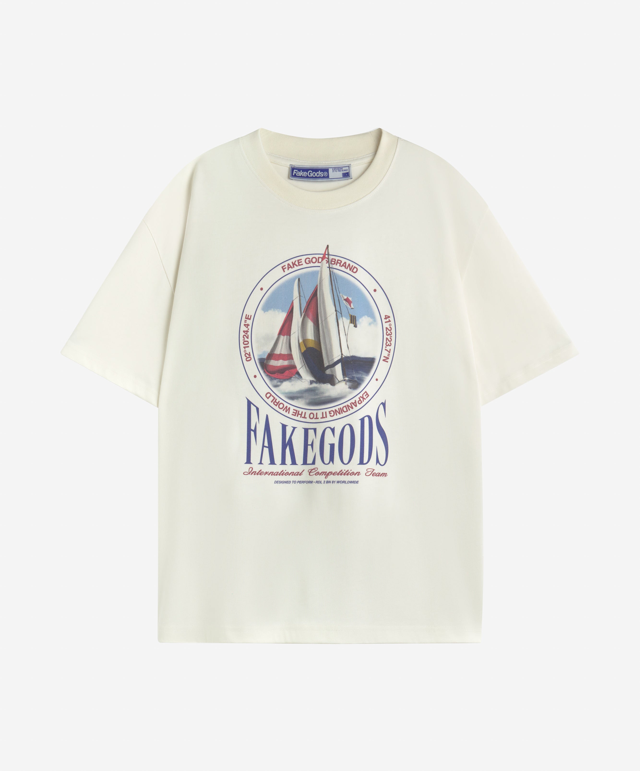 REGATTA RACE TEE CREAM