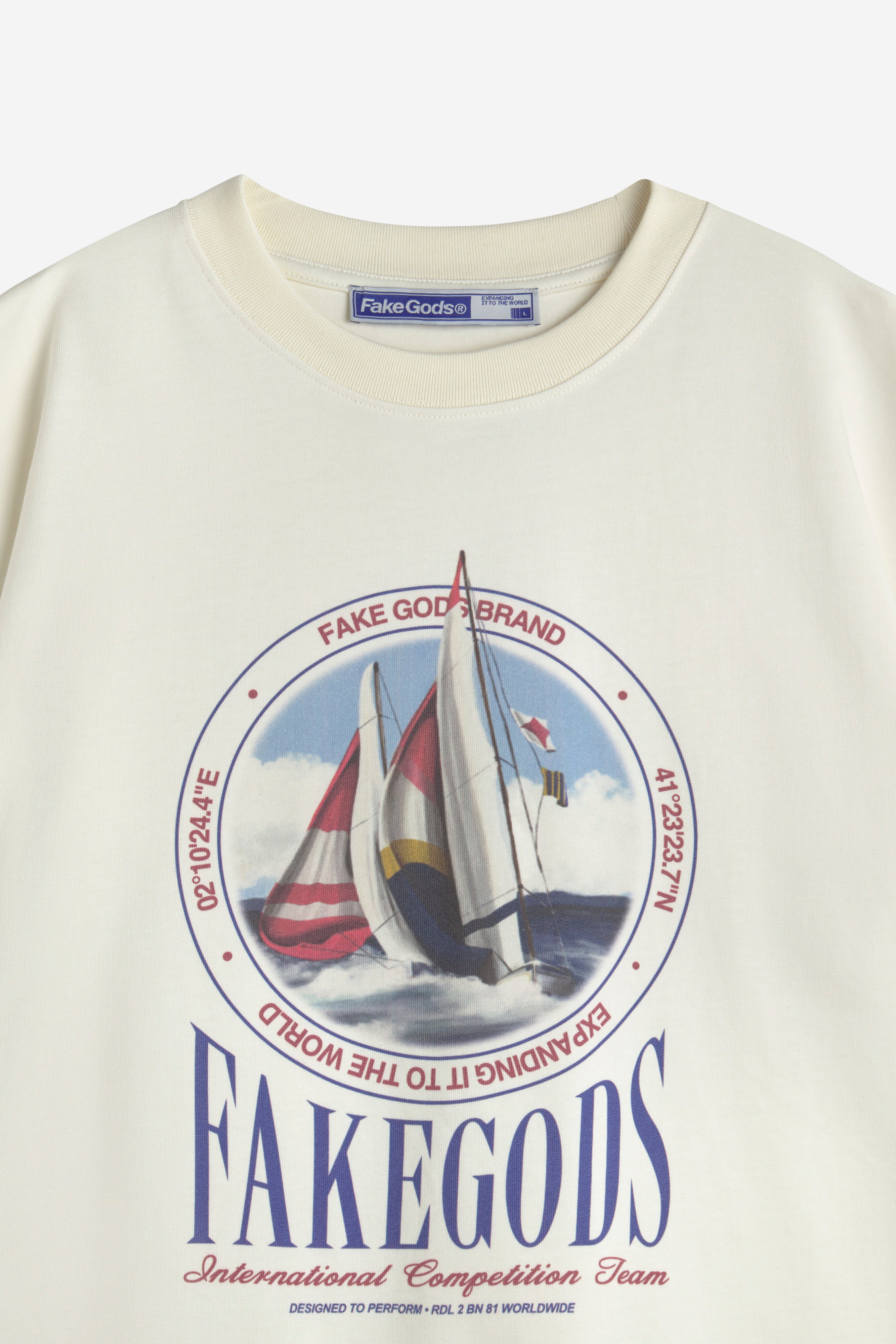 REGATTA RACE TEE CREAM