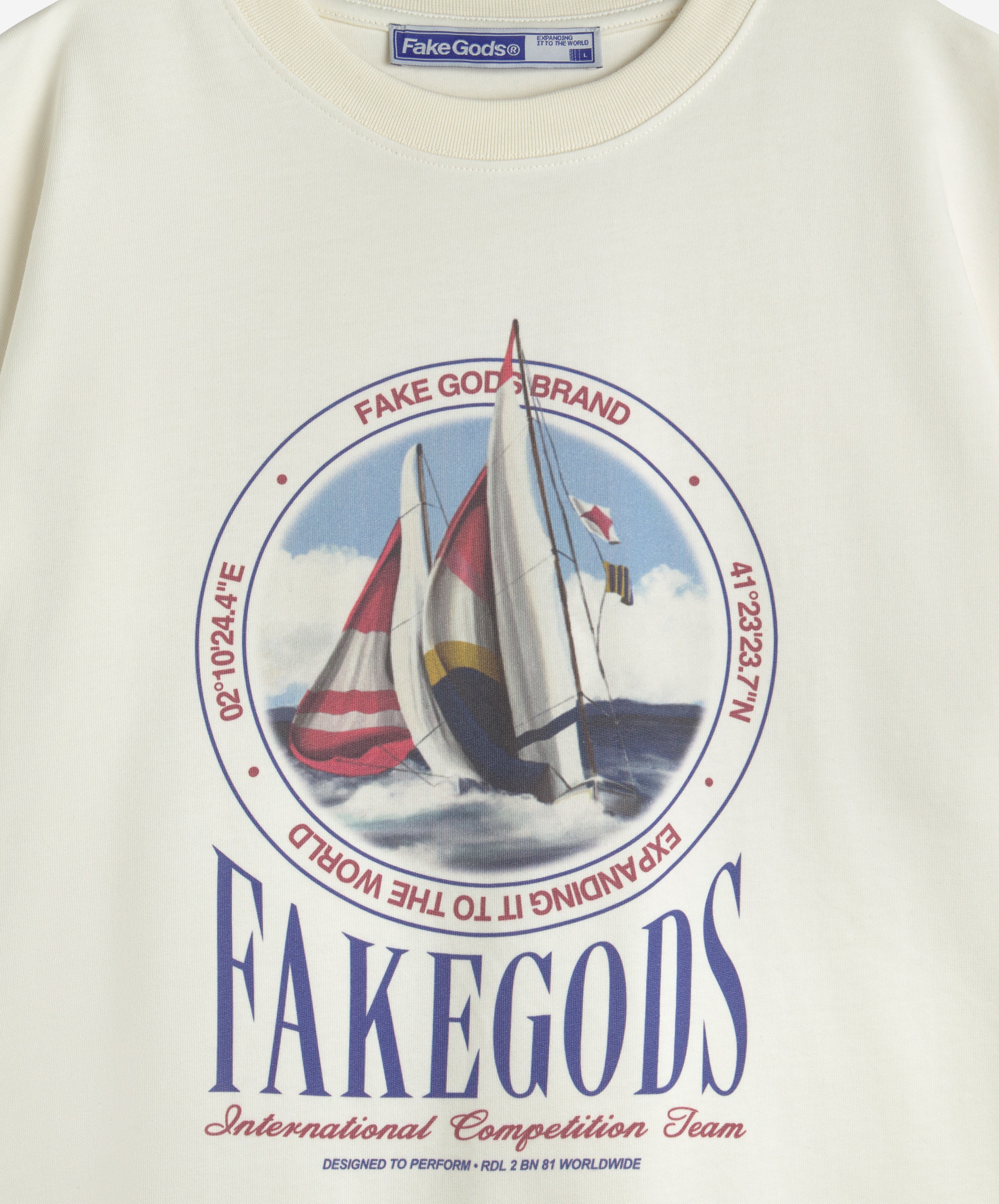 REGATTA RACE TEE CREAM