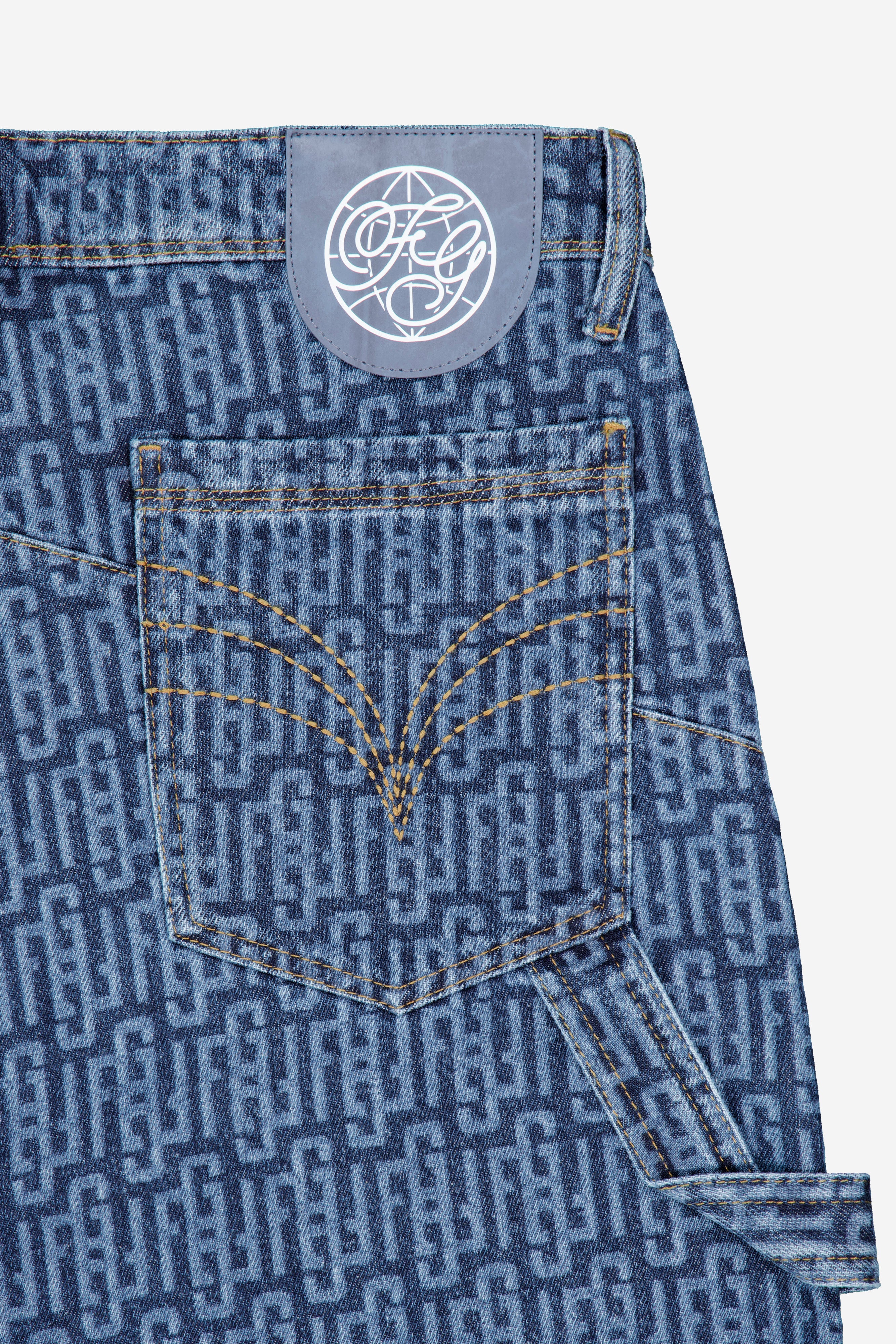 MONOGRAM SHORTS NAVY