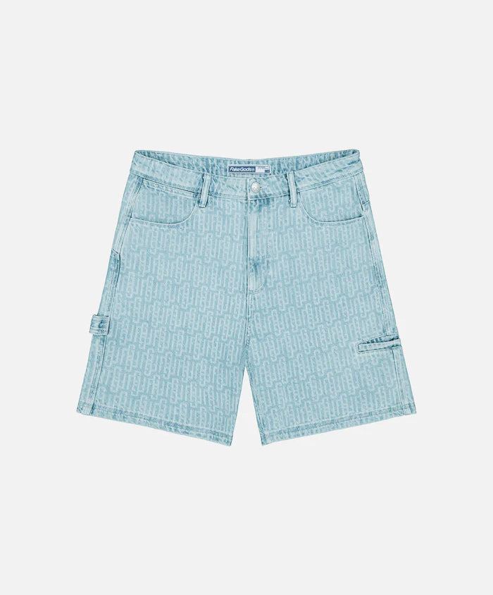 MONOGRAM SHORTS BLUE