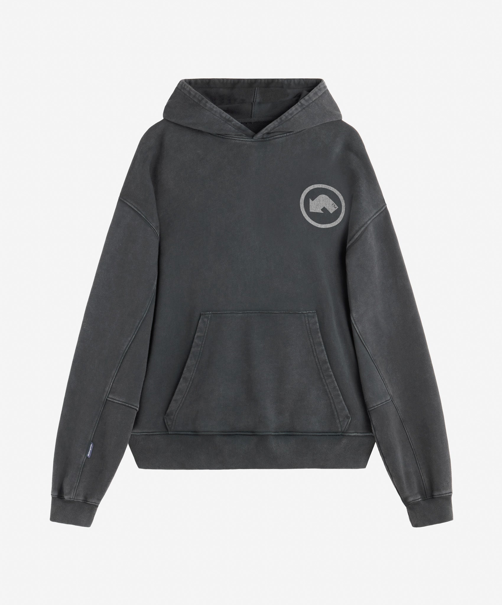 TM WASHED HOODIE BLACK