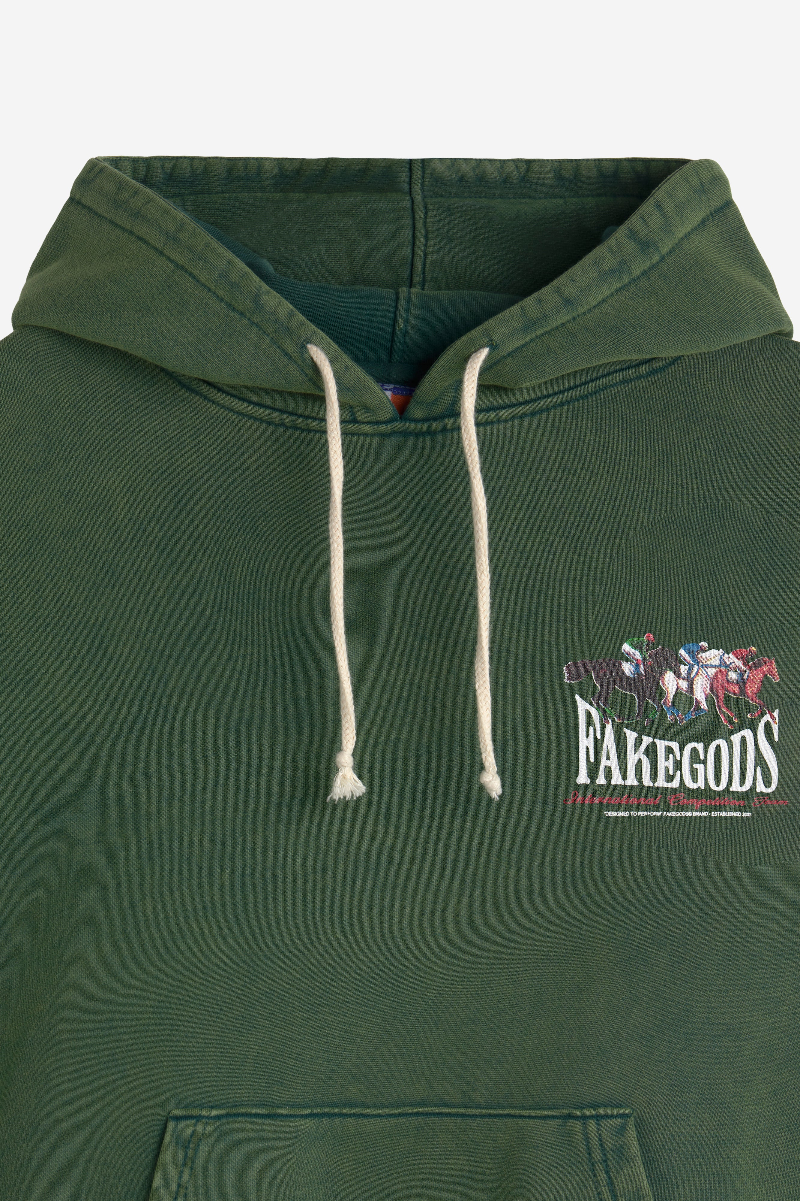 HORSE RACE HOODIE GREEN