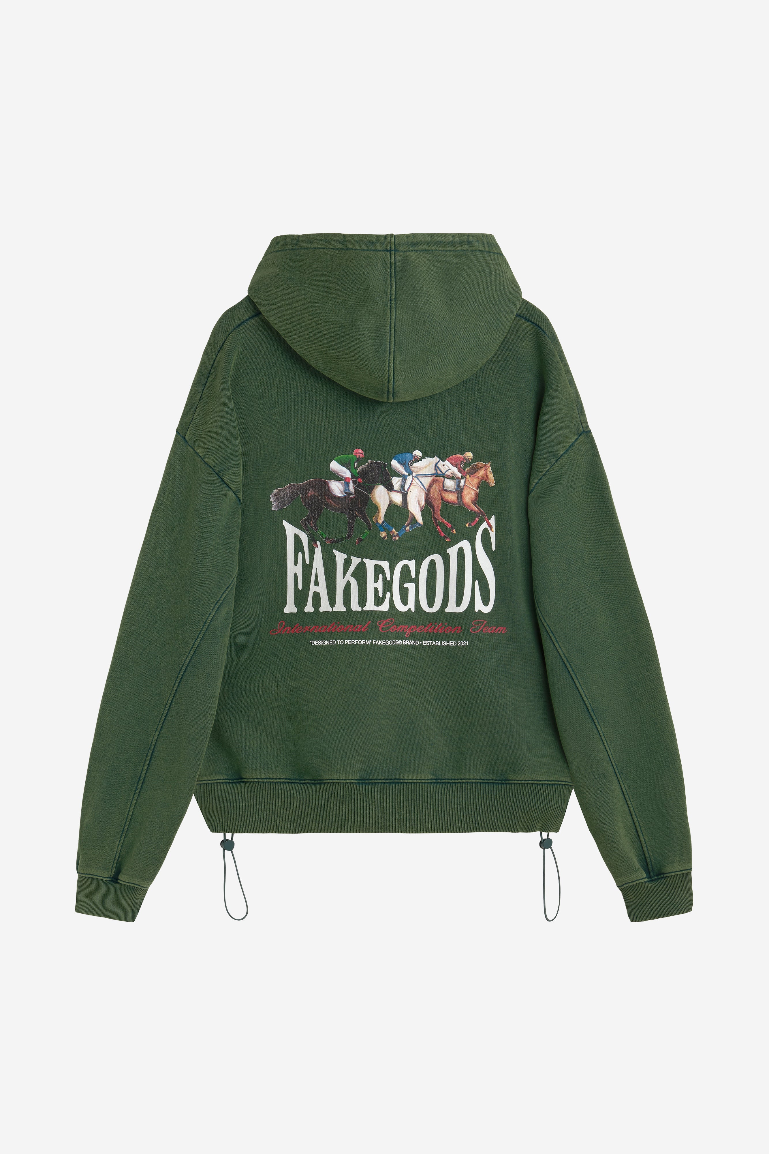 HORSE RACE HOODIE GREEN