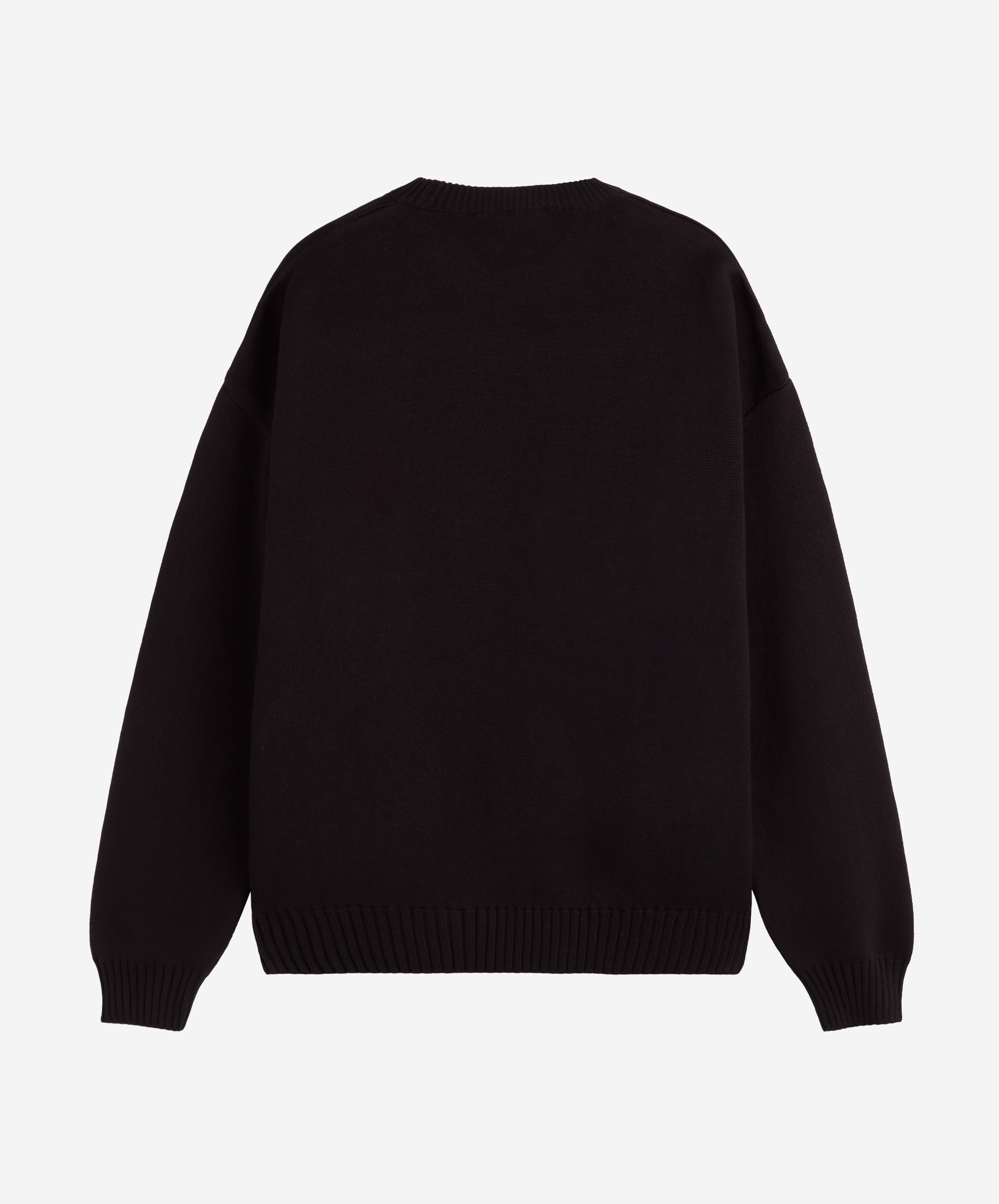 VALENTINE'S KNITTED SWEATER BLACK