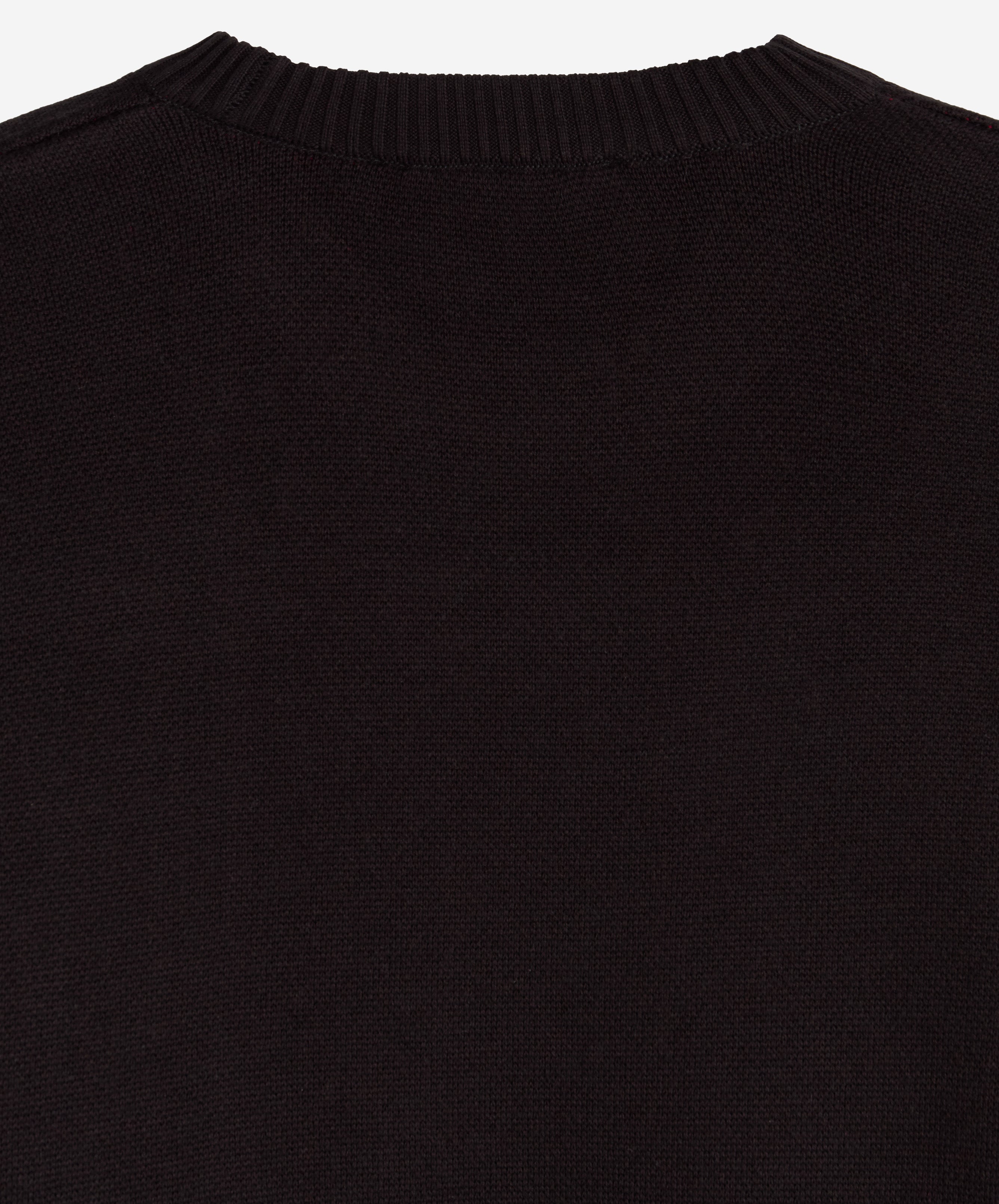 VALENTINE'S KNITTED SWEATER BLACK