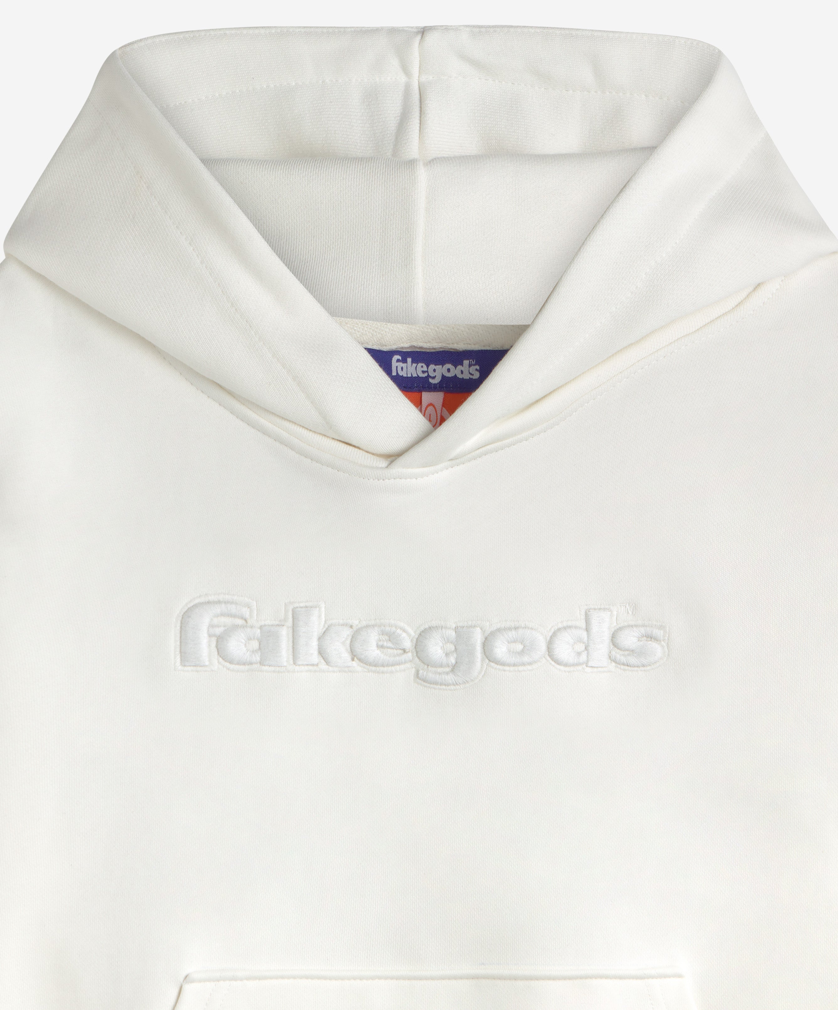 SOLID LOGO HOODIE CREAM