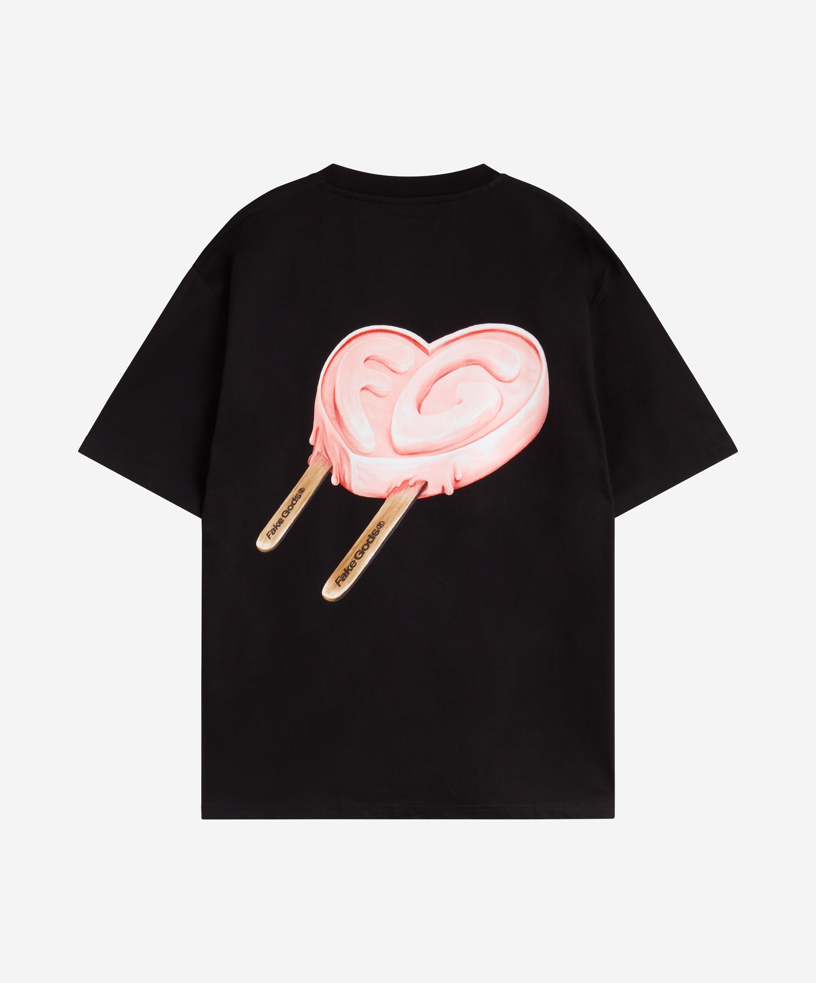 ICED HEART TEE BLACK