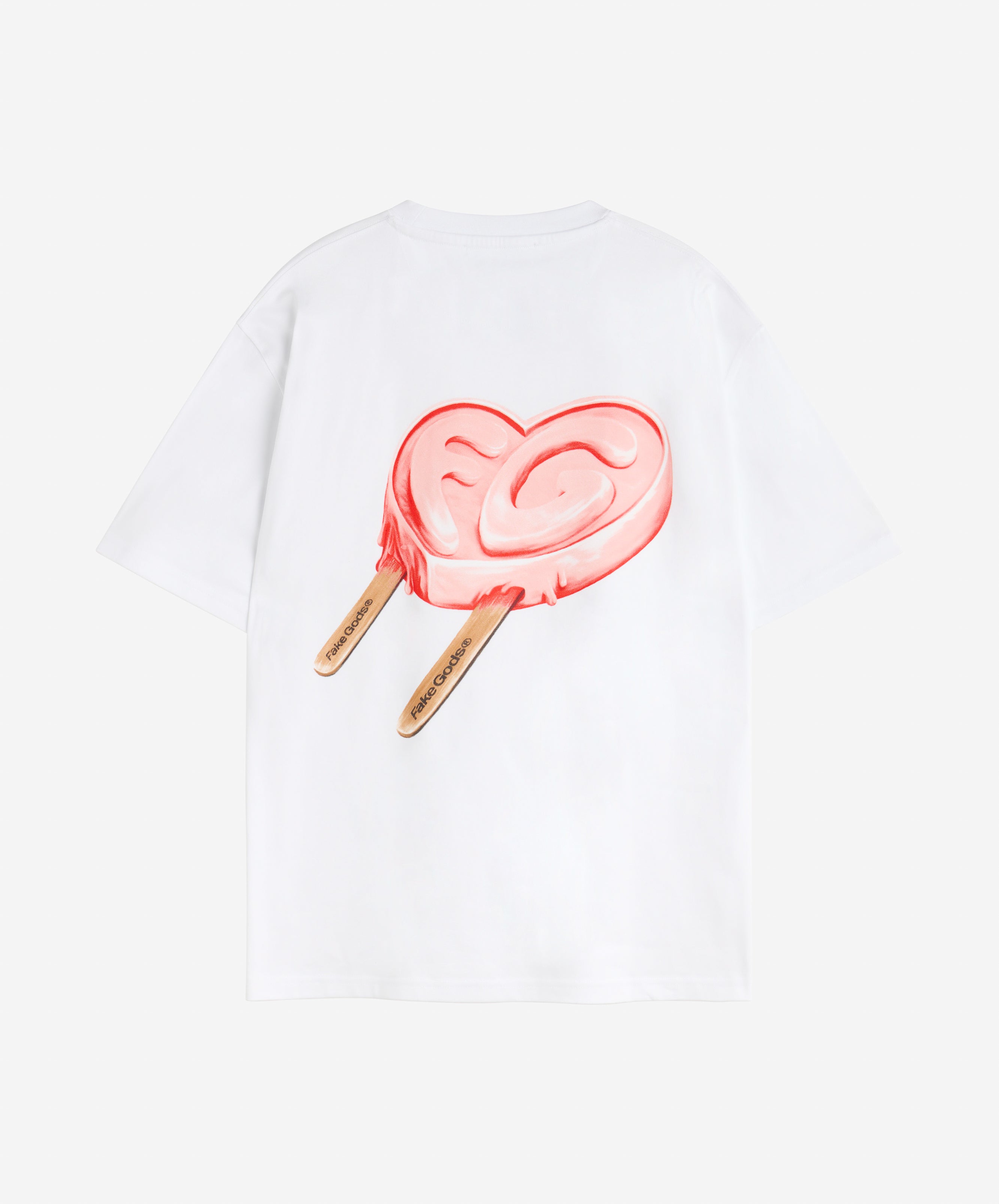 ICED HEART TEE WHITE