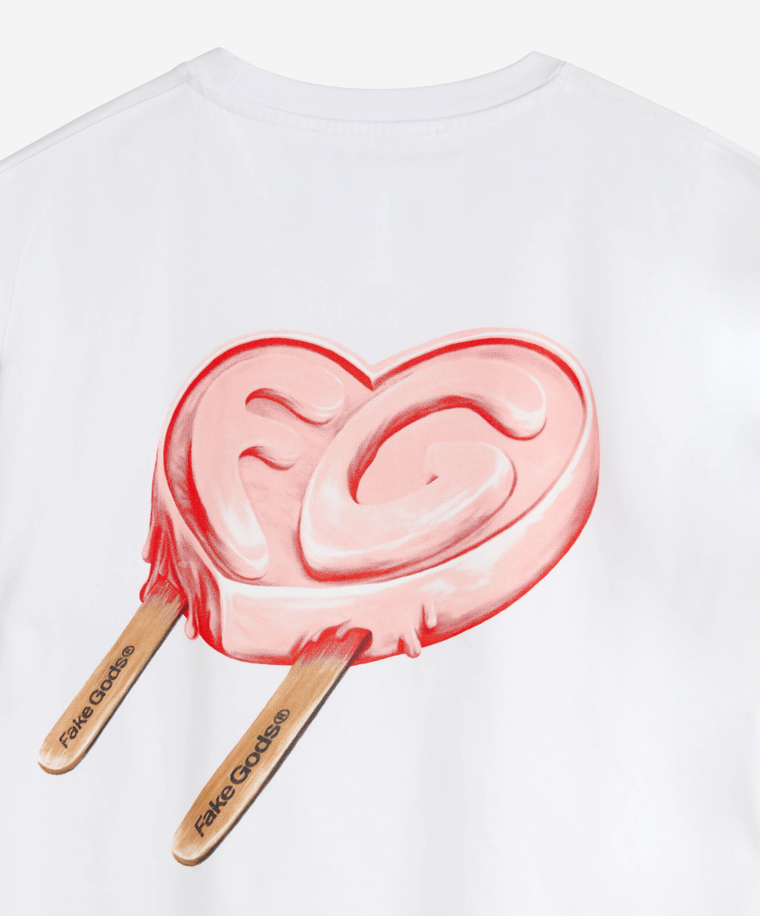 ICED HEART TEE WHITE