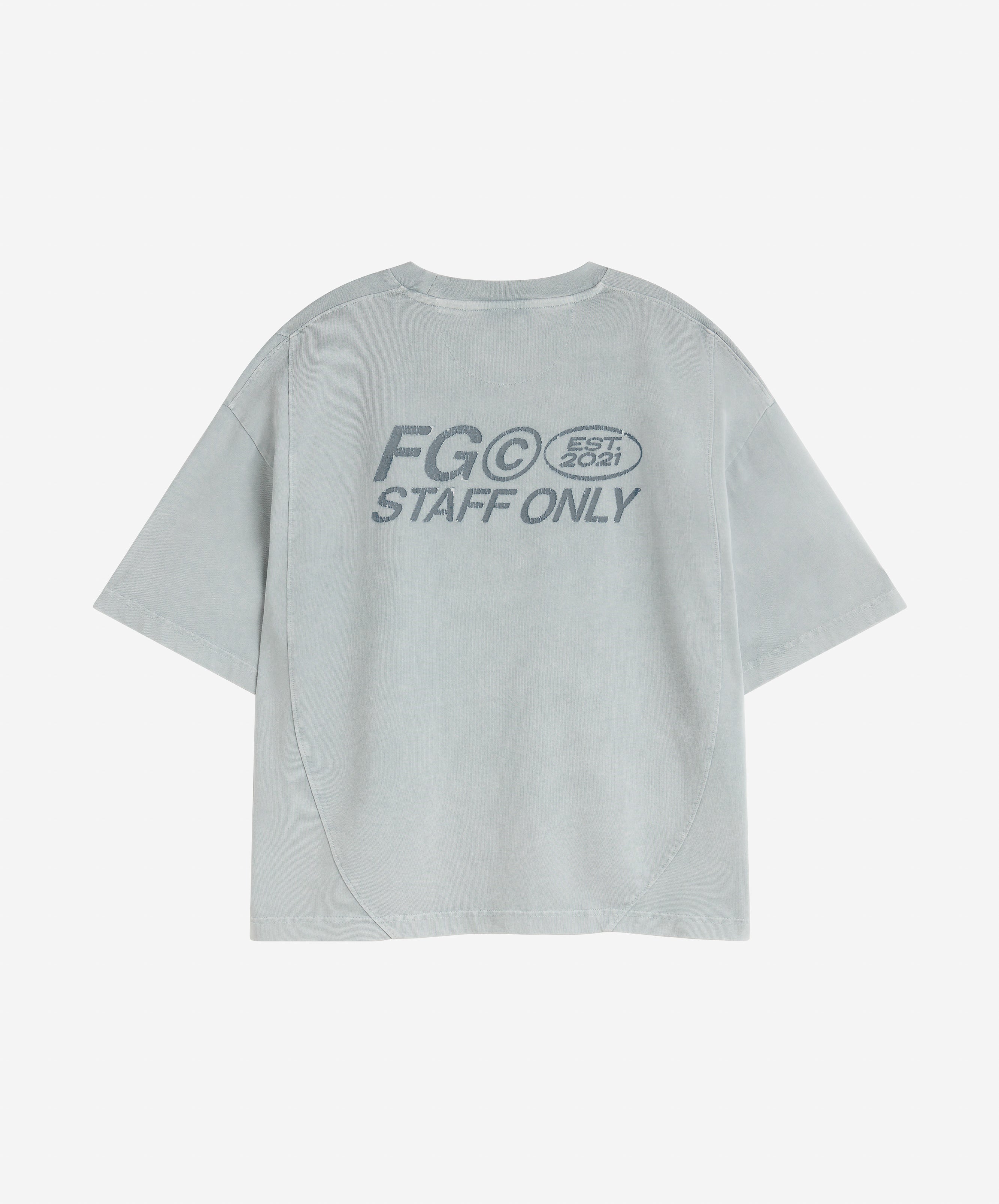 STAFF ONLY TEE BLUE