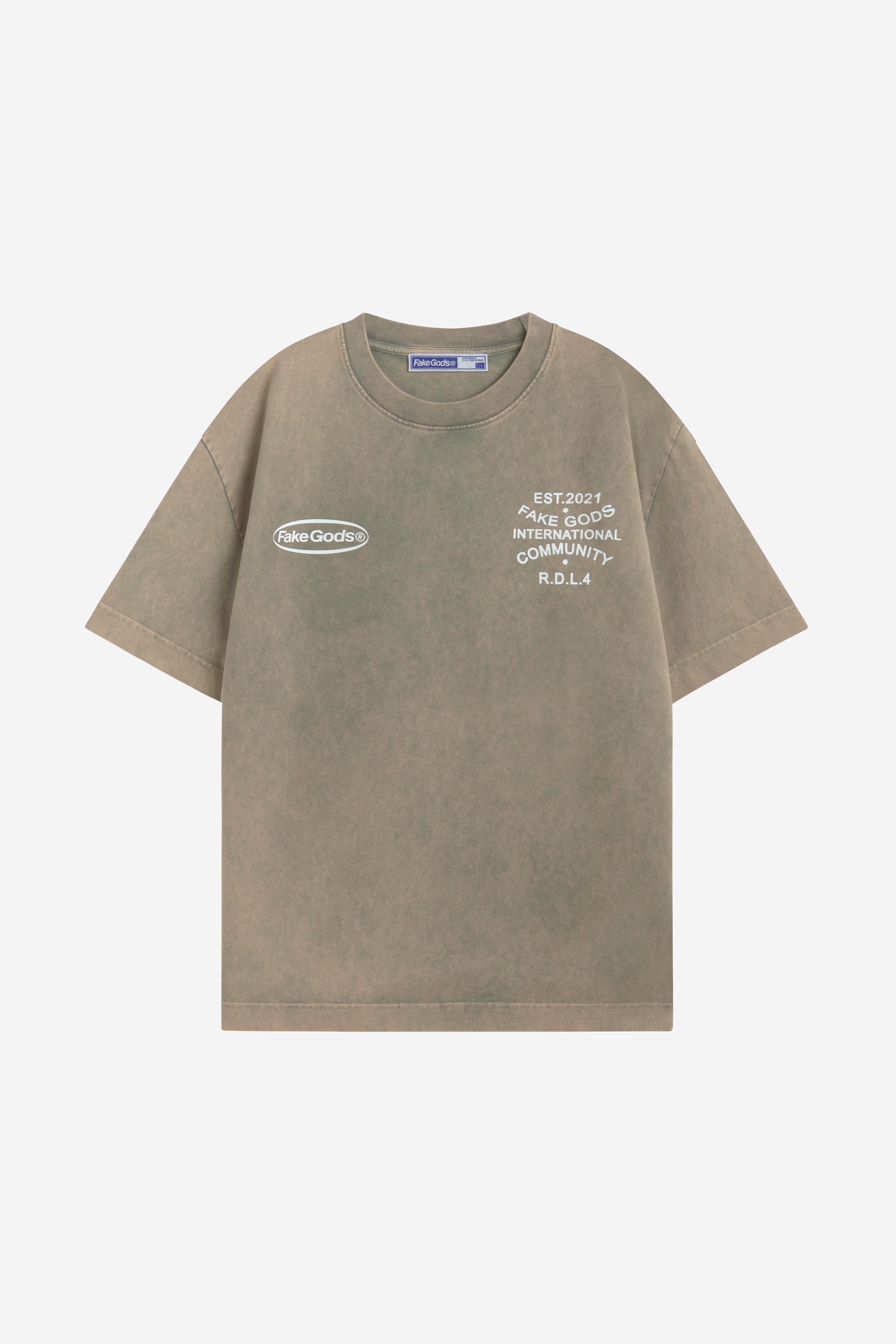 OUR HOME TEE BROWN