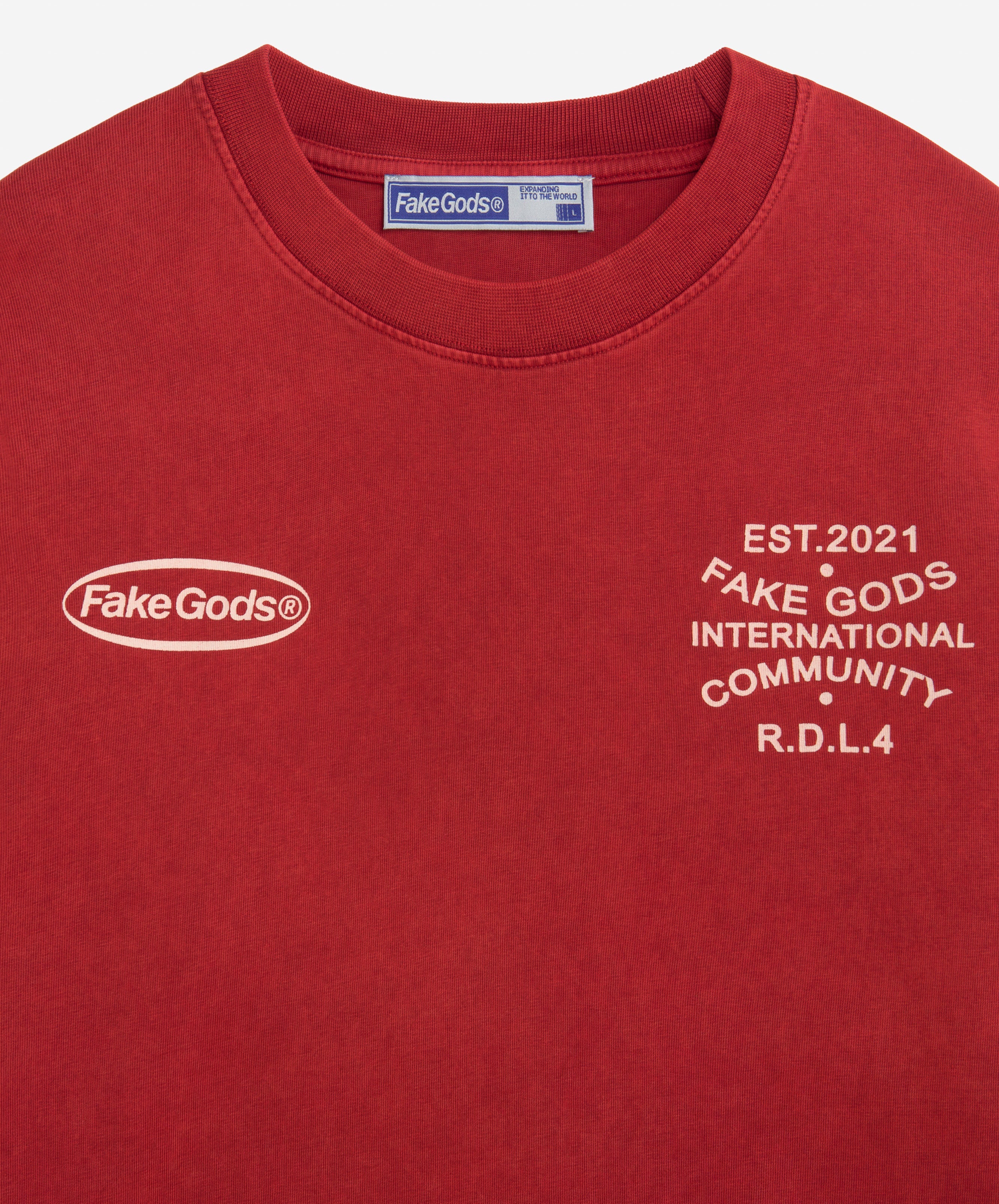 OUR HOME TEE RED