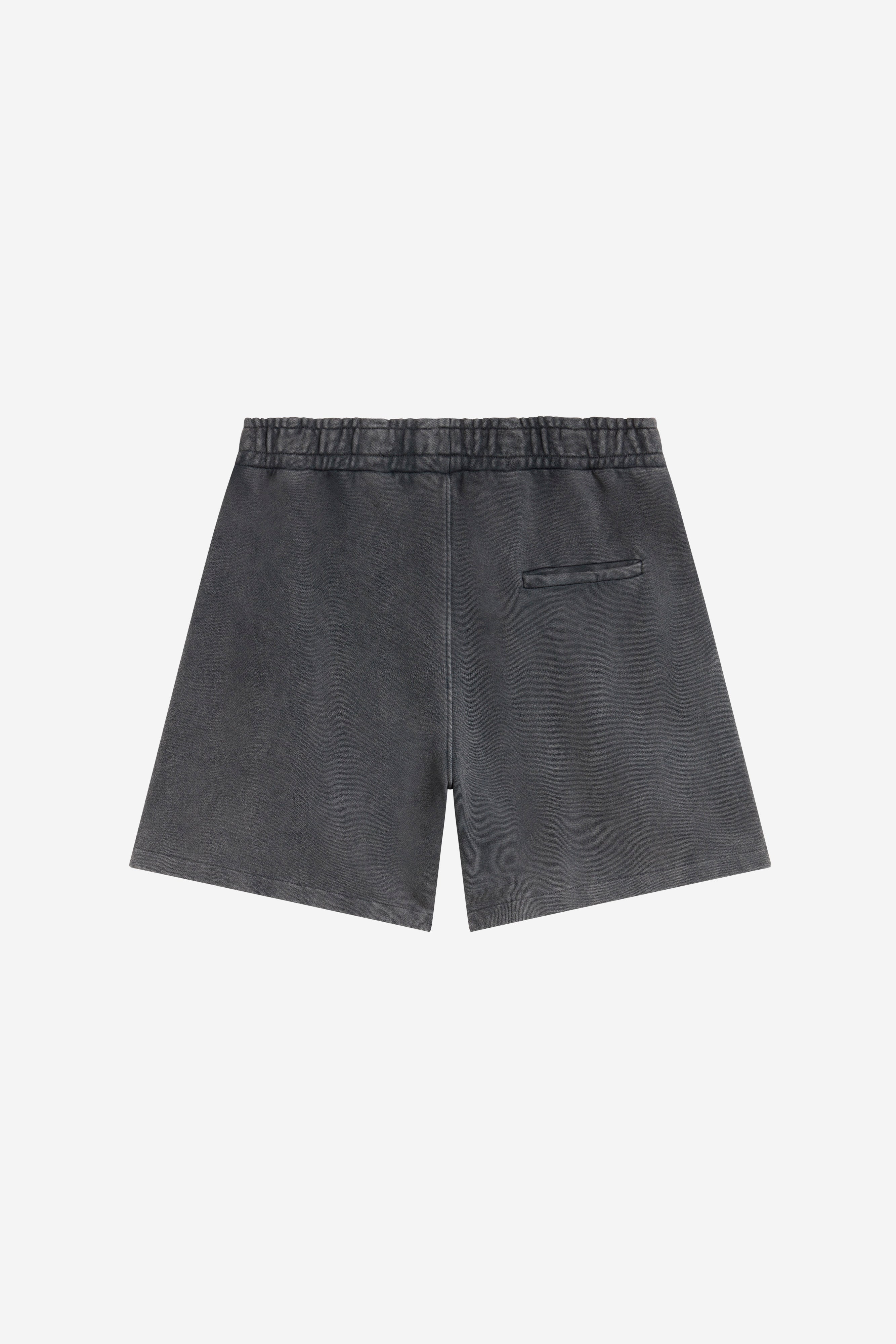 GARMENT DYED SHORTS BLACK