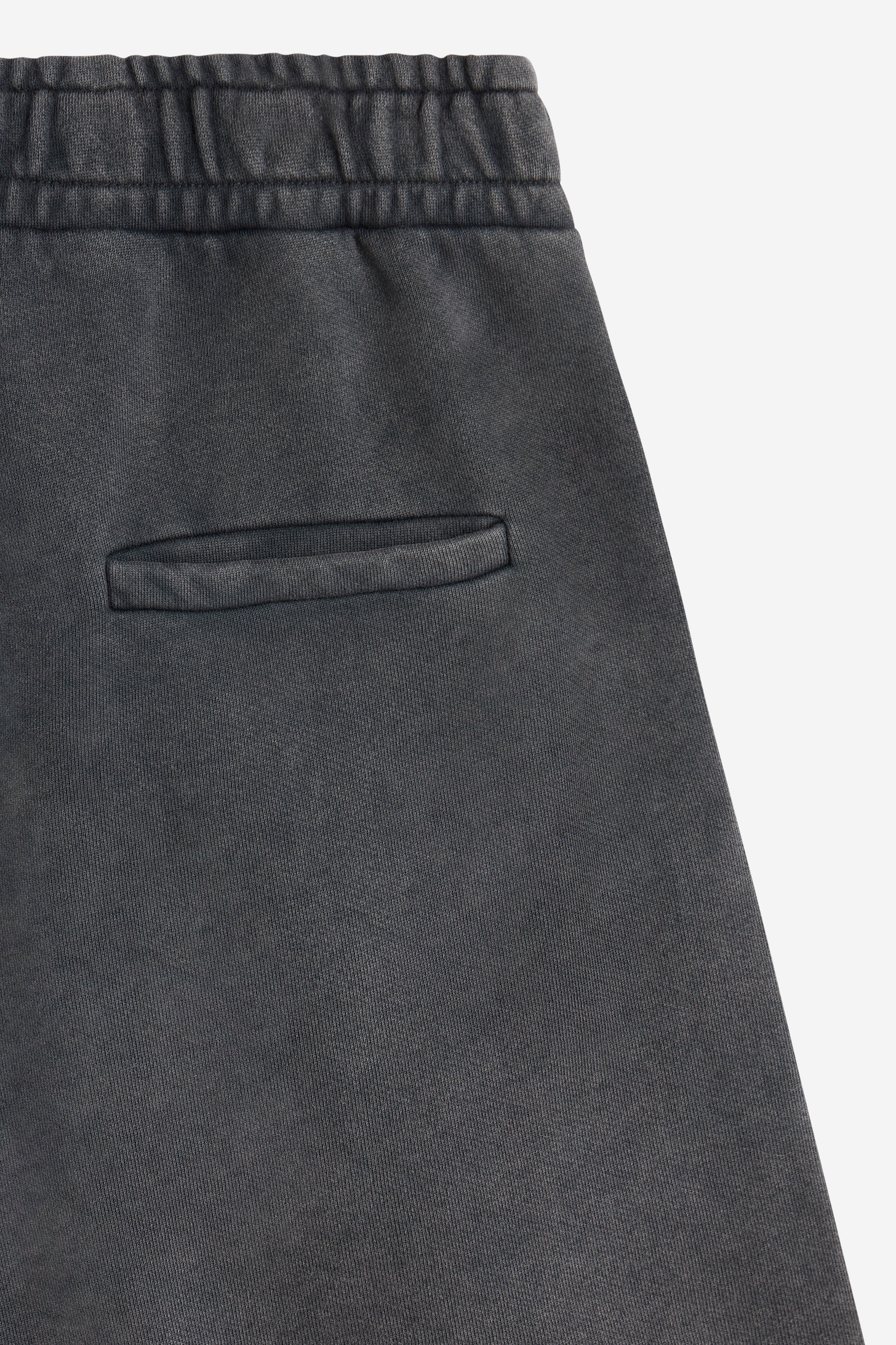 GARMENT DYED SHORTS BLACK