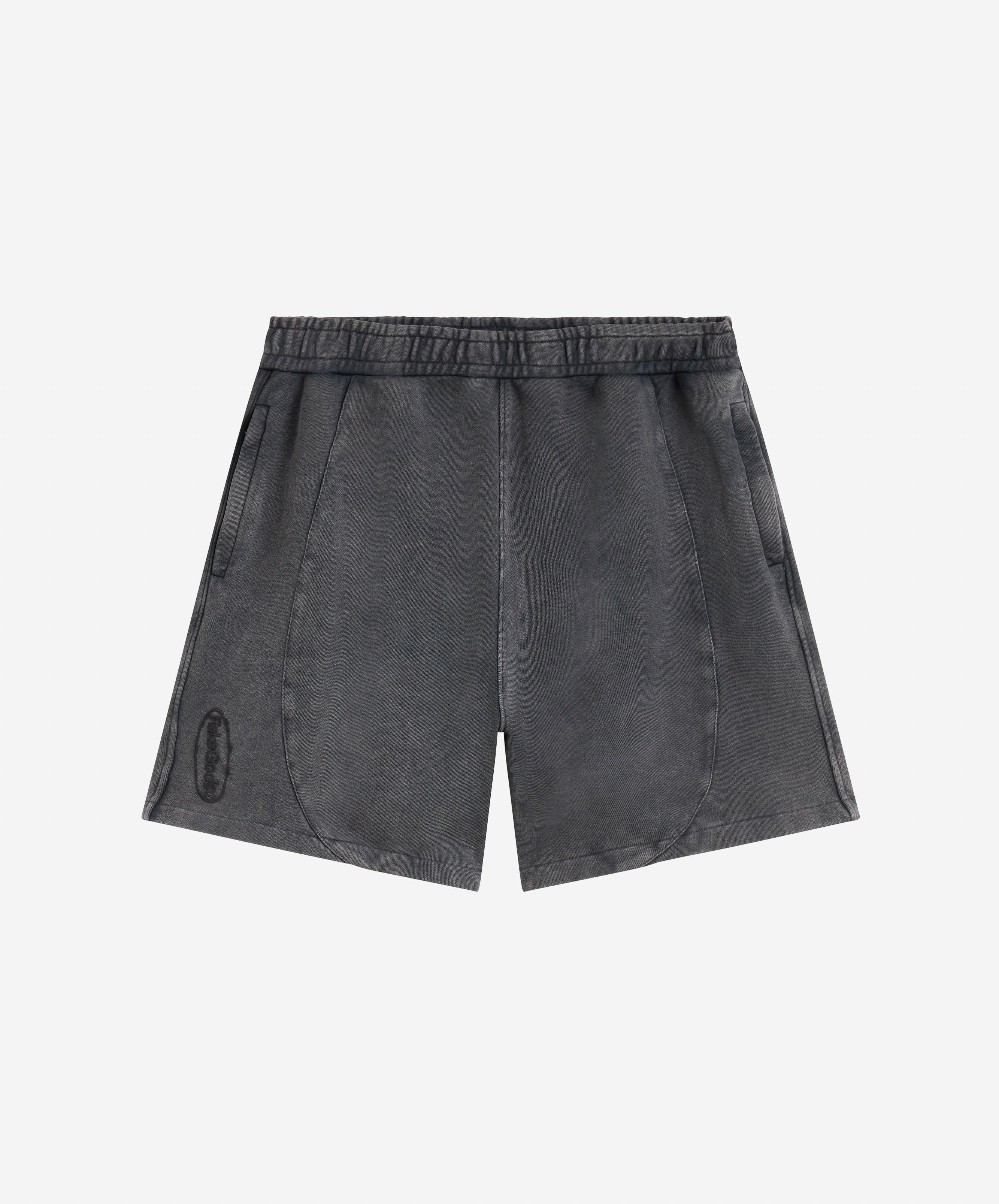 GARMENT DYED SHORTS BLACK