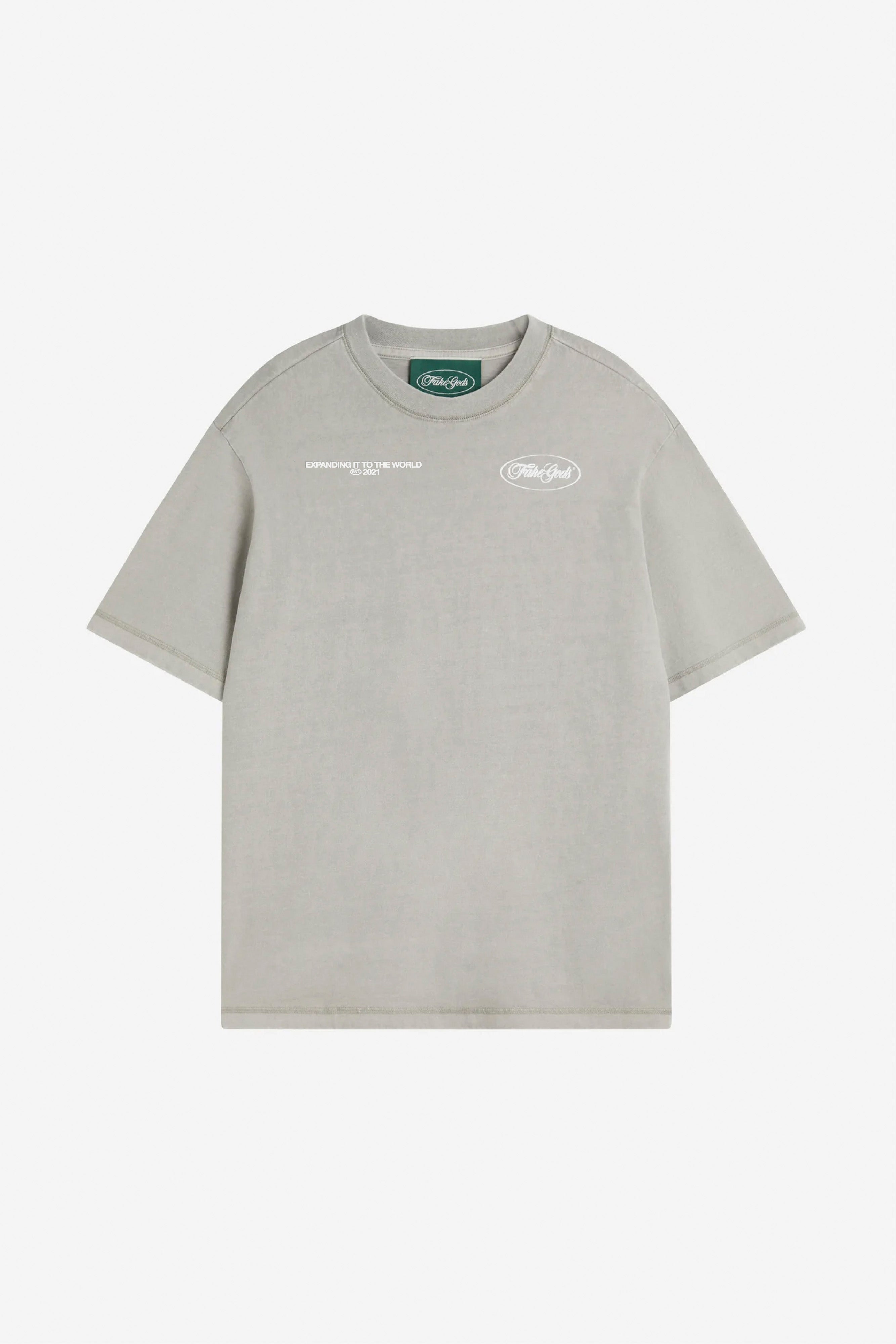 WASHED STAFF TEE LIGHT GRAY