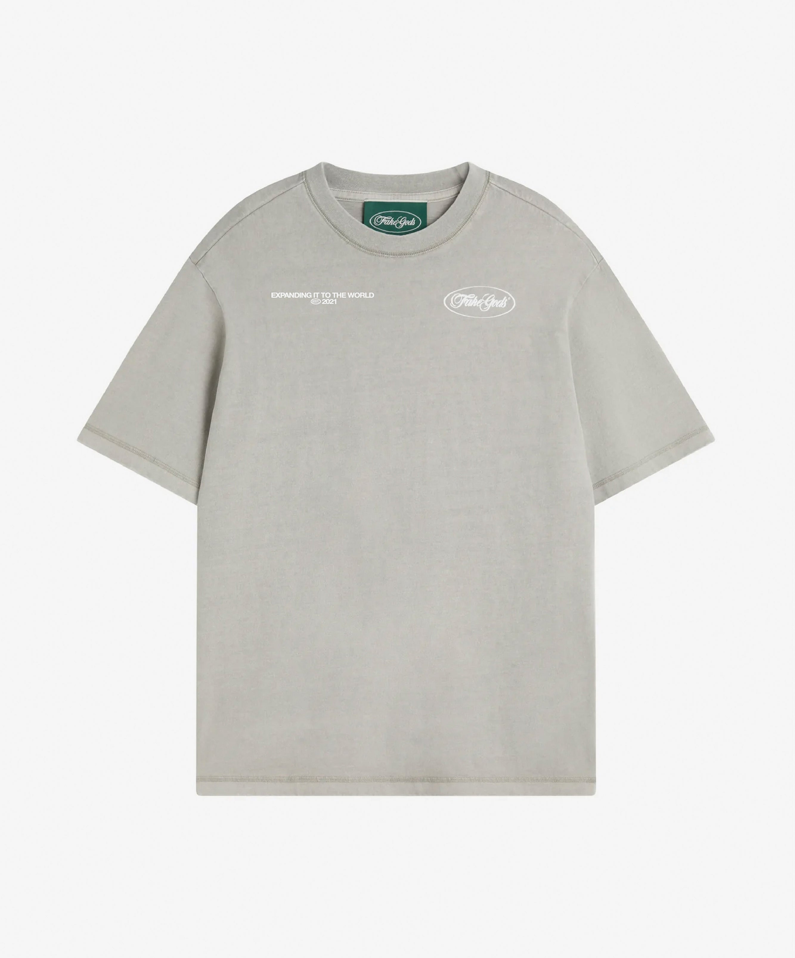 WASHED STAFF TEE LIGHT GREY