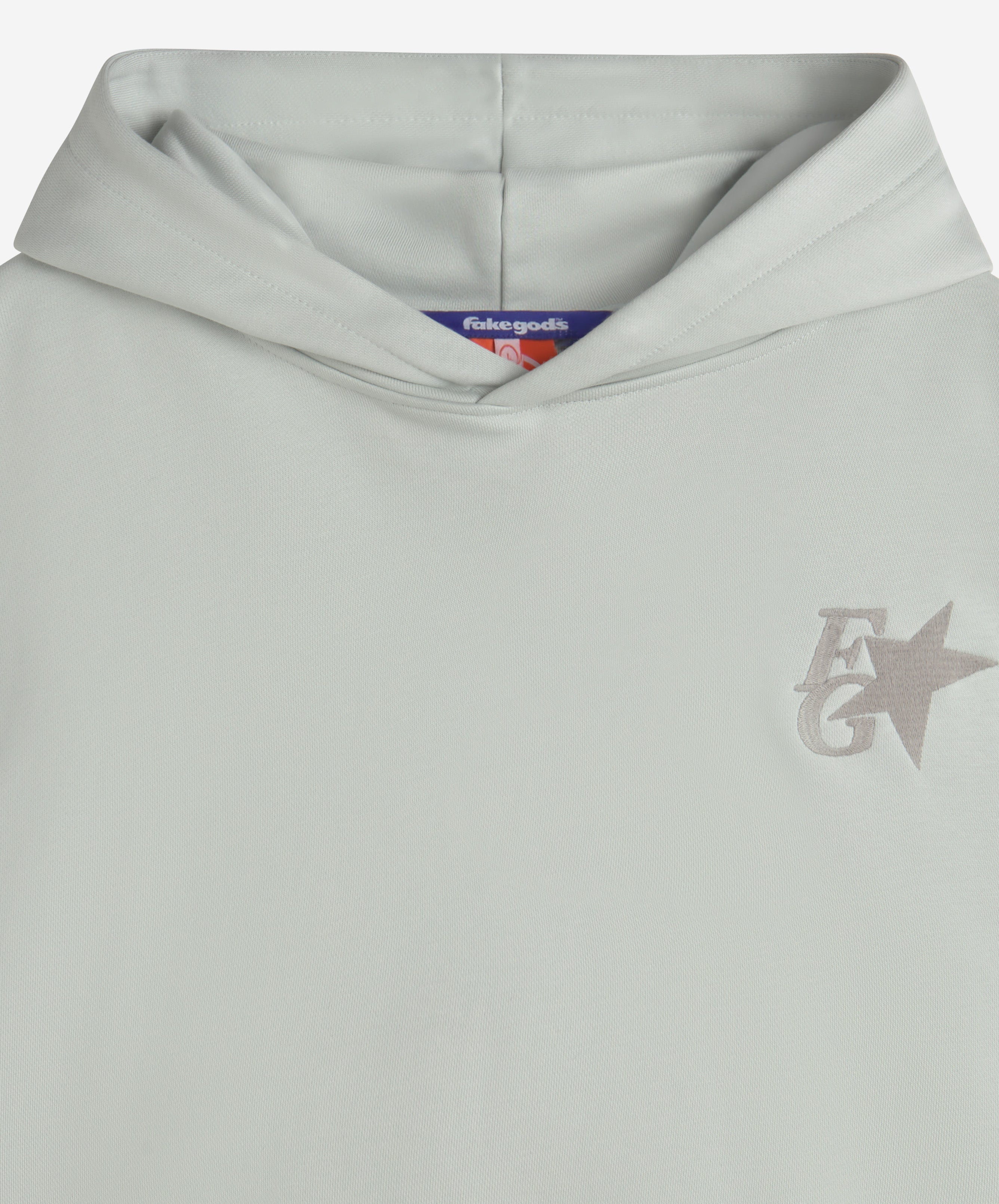 STAR HOODIE LIGHT GREY