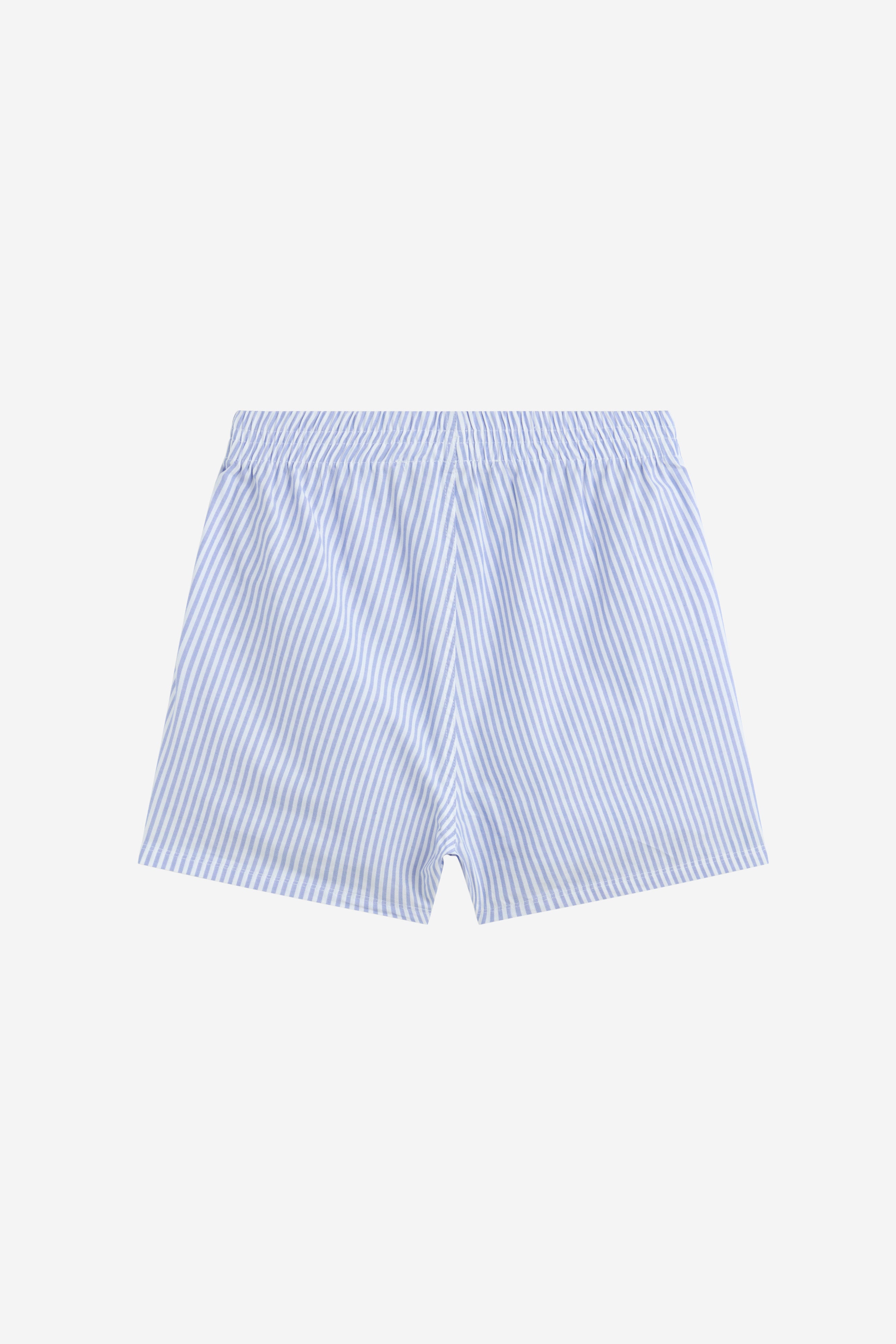 STRIPED BOXERS WHITE-BLUE