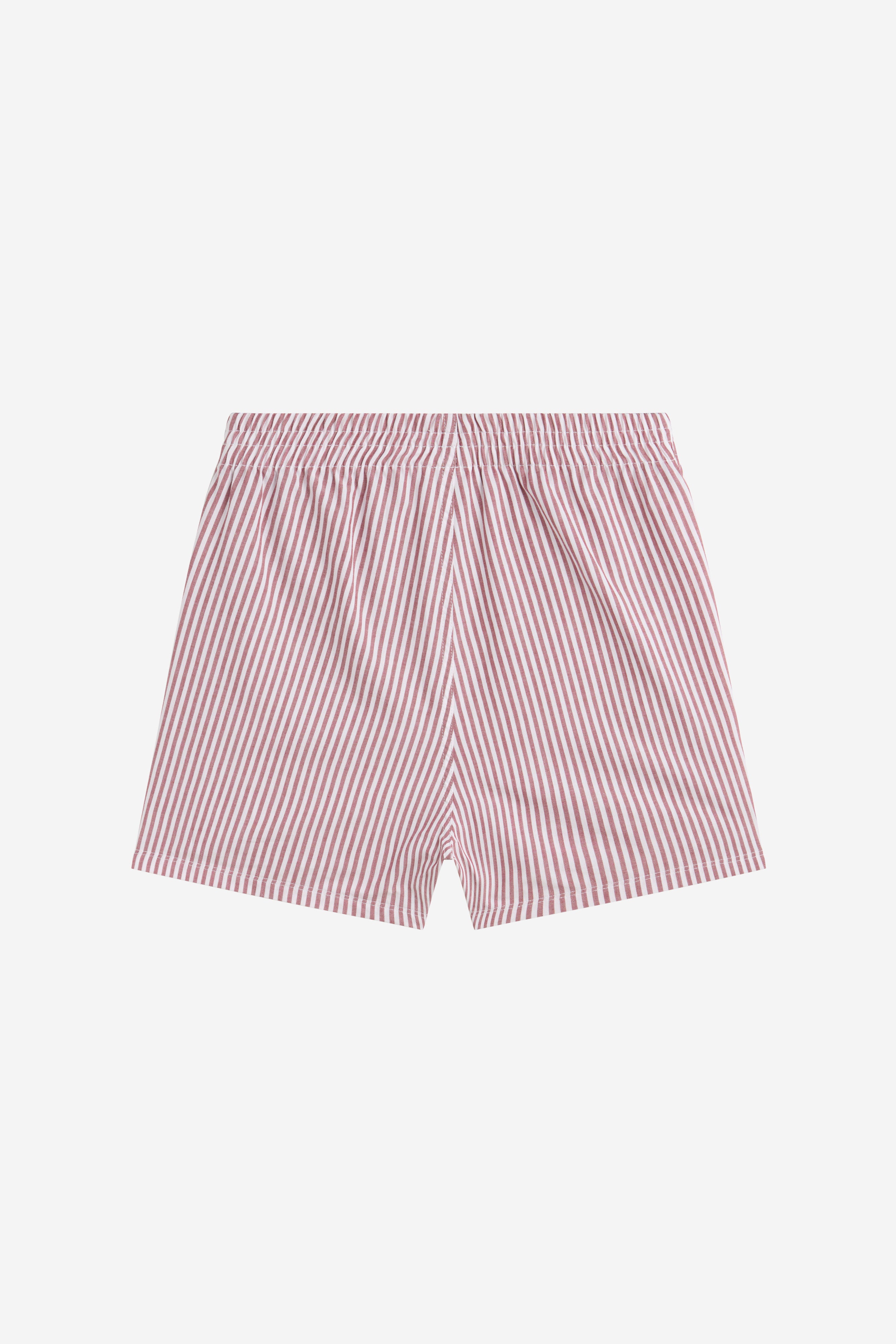 STRIPED BOXERS WHITE-RED