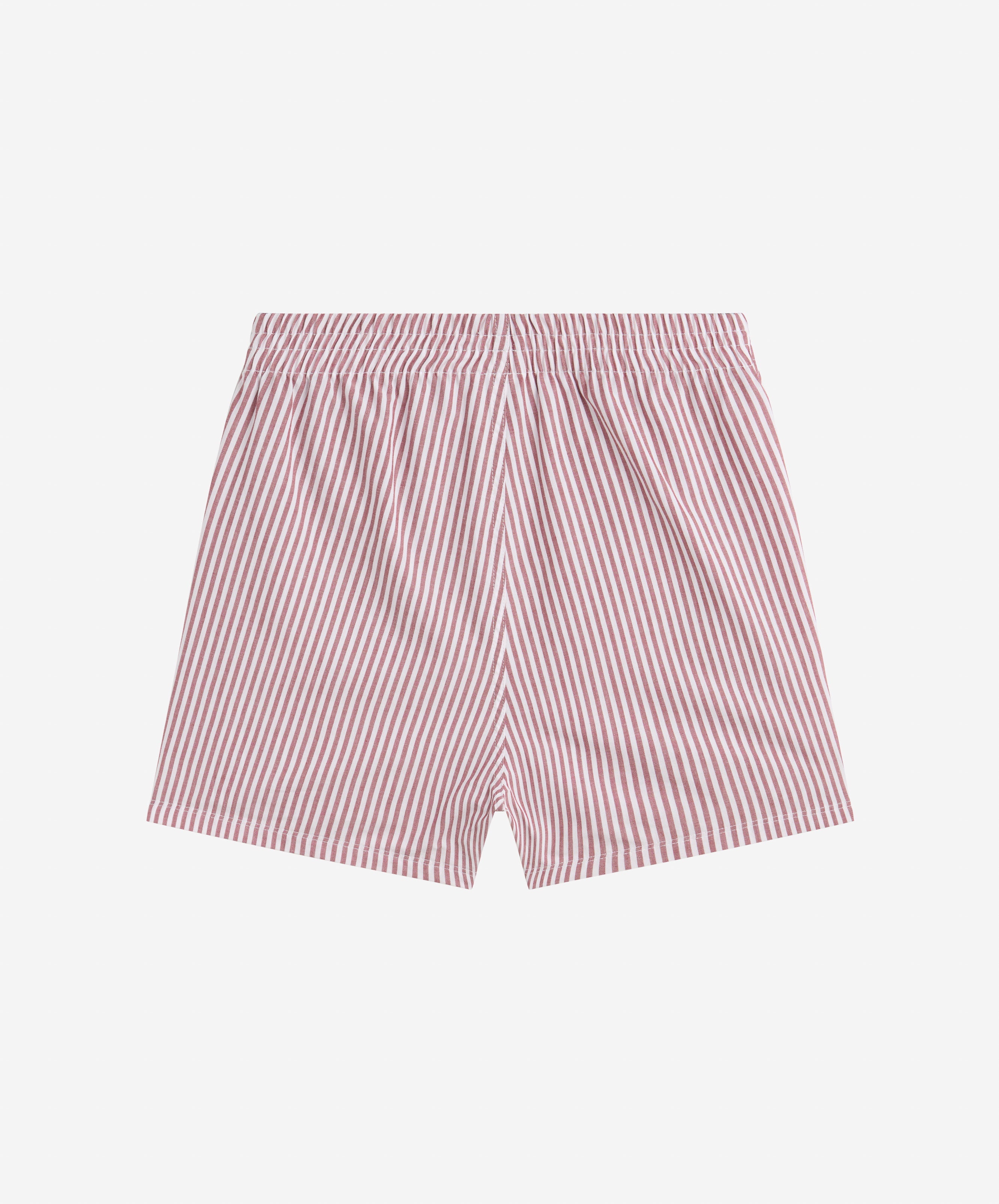 STRIPED BOXERS WHITE-RED