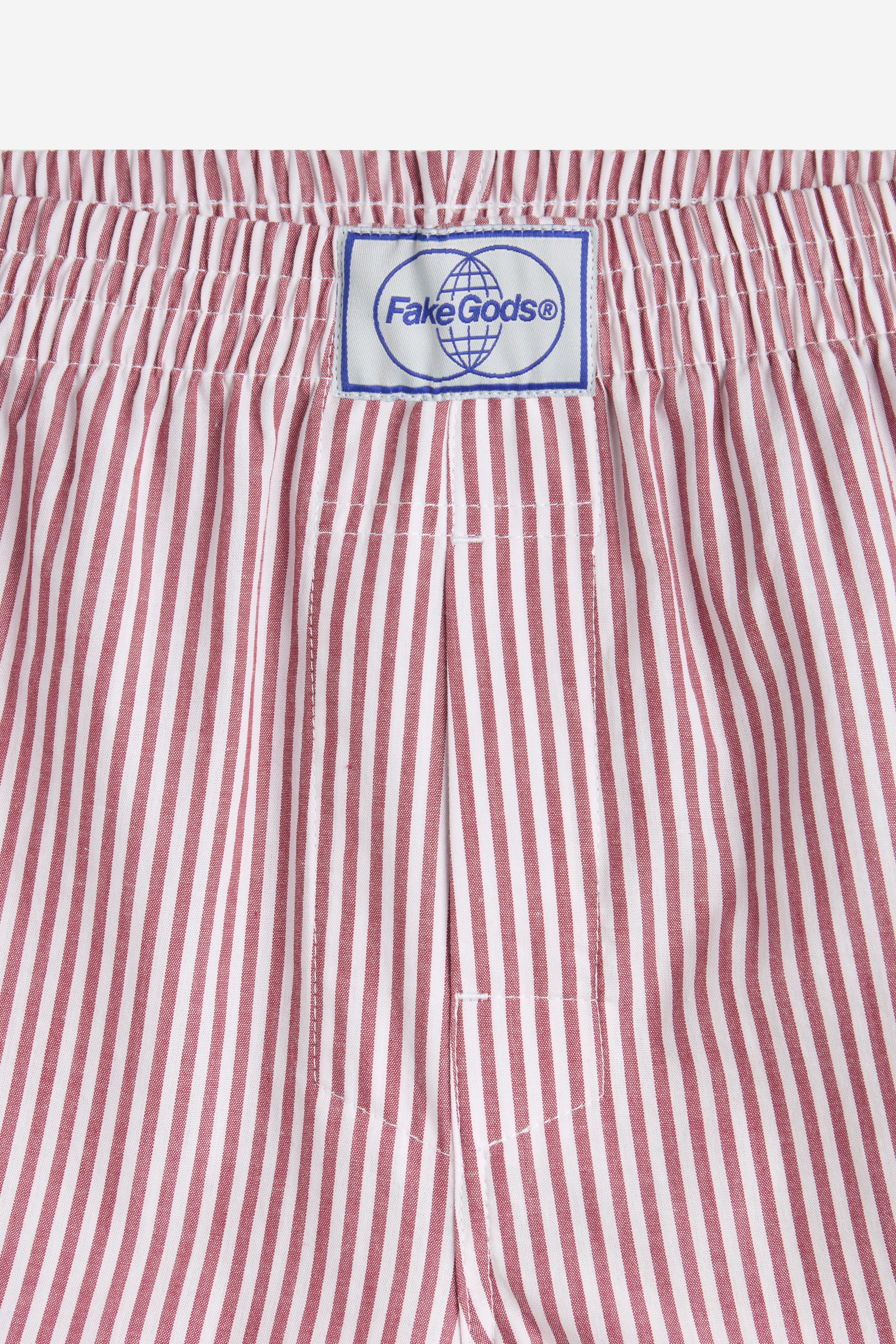 STRIPED BOXERS WHITE-RED