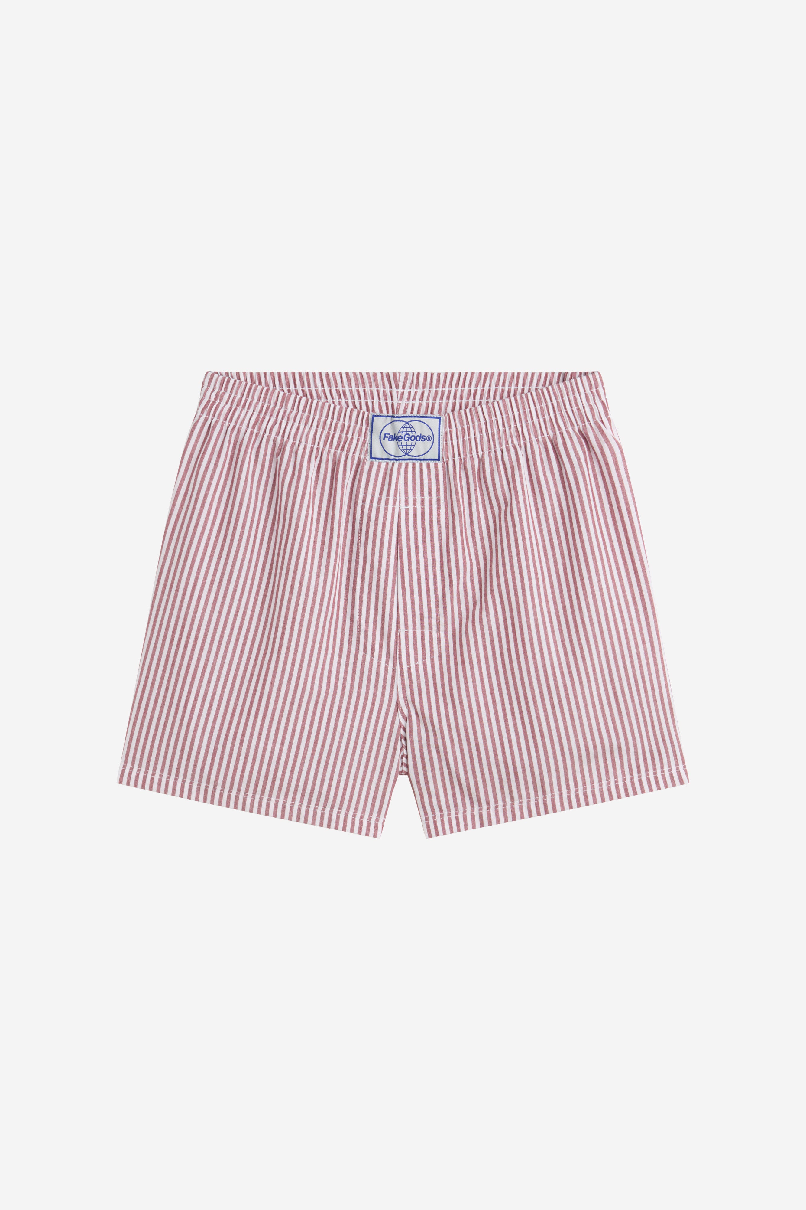 STRIPED BOXERS WHITE-RED