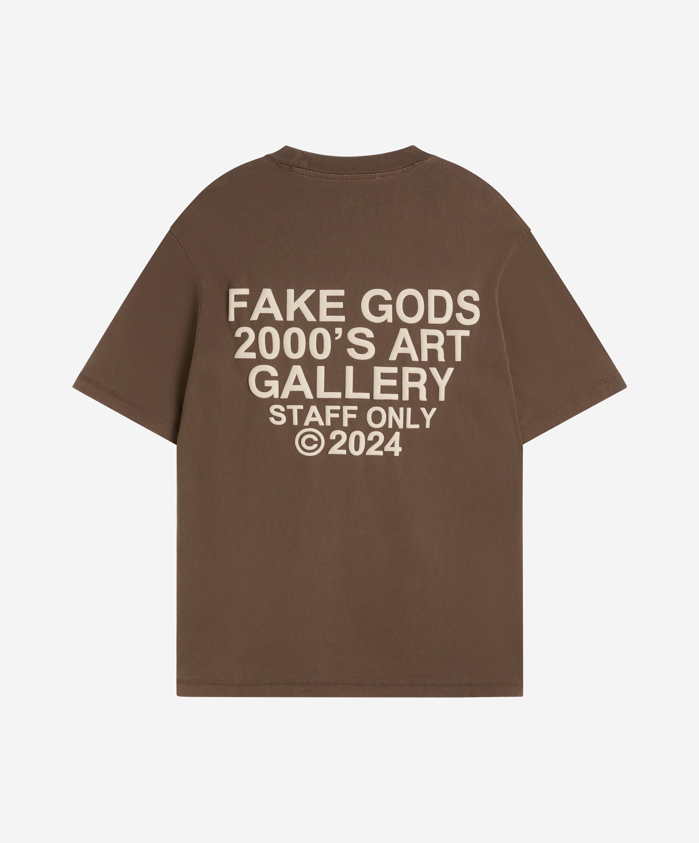 WASHED STAFF TEE BROWN