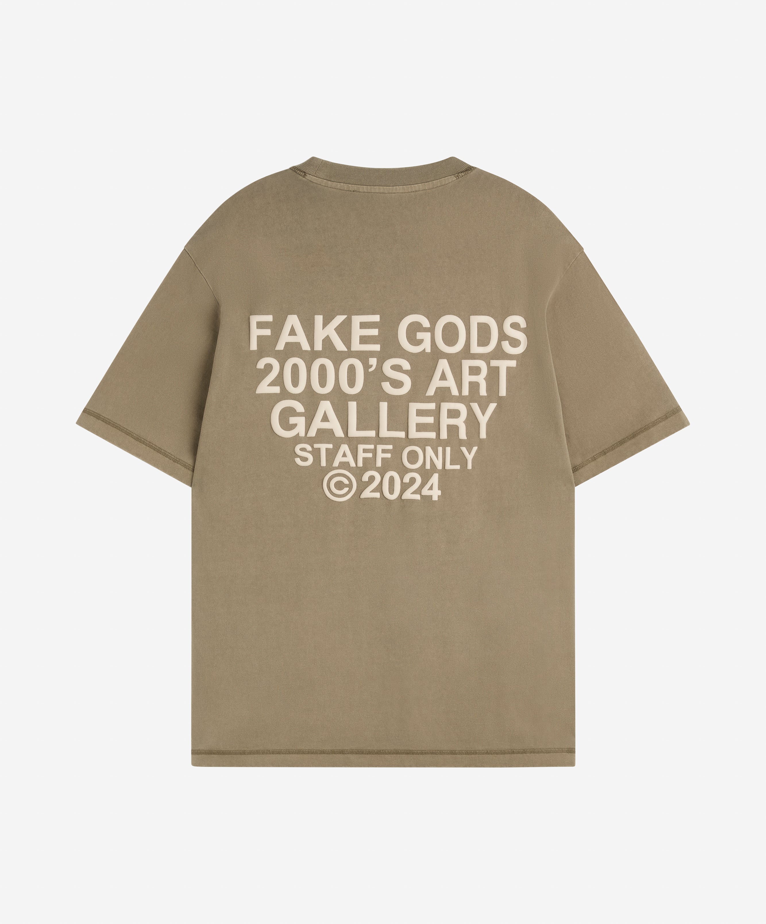 WASHED STAFF TEE KHAKI