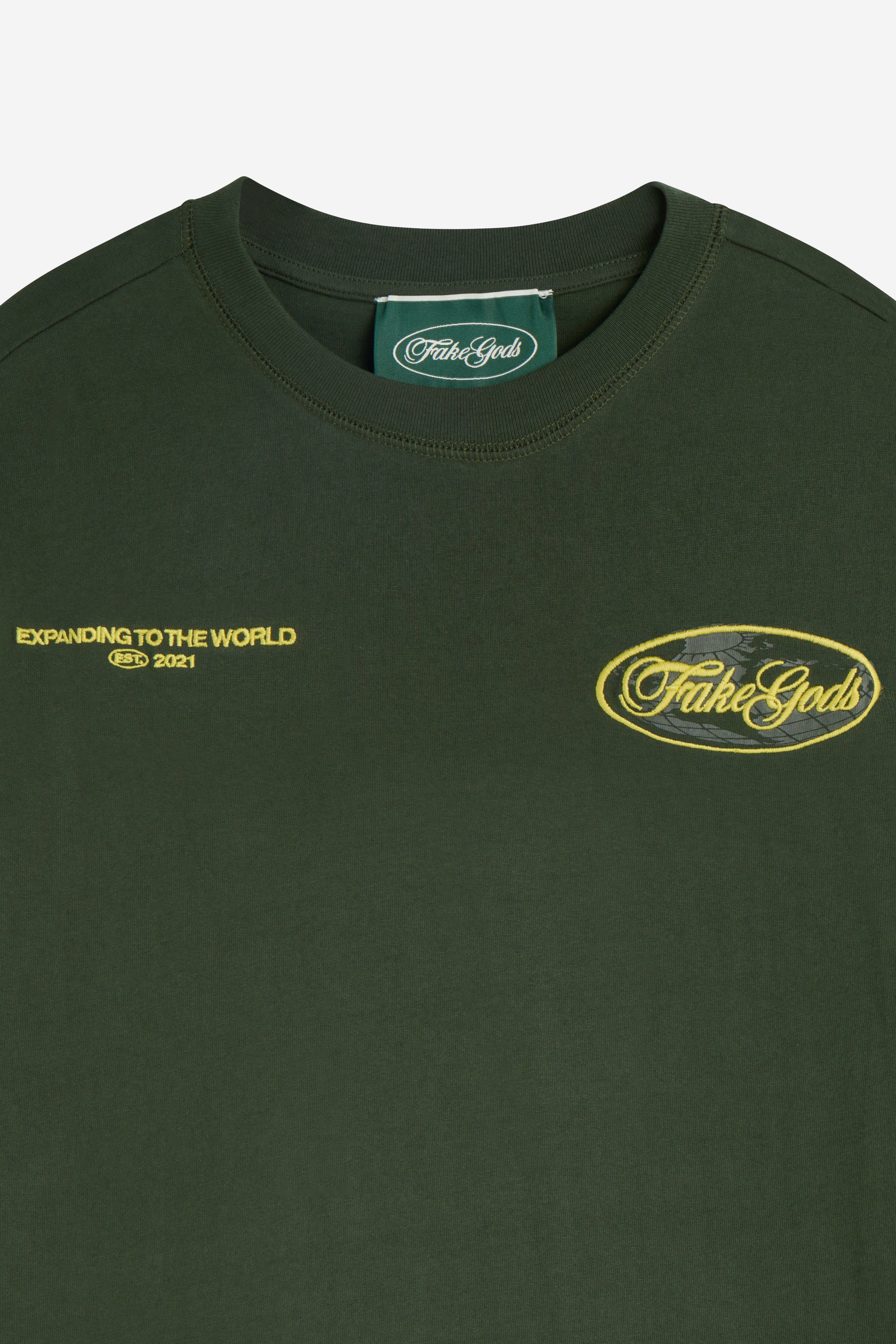 EXPANDING IT TEE DARK GREEN