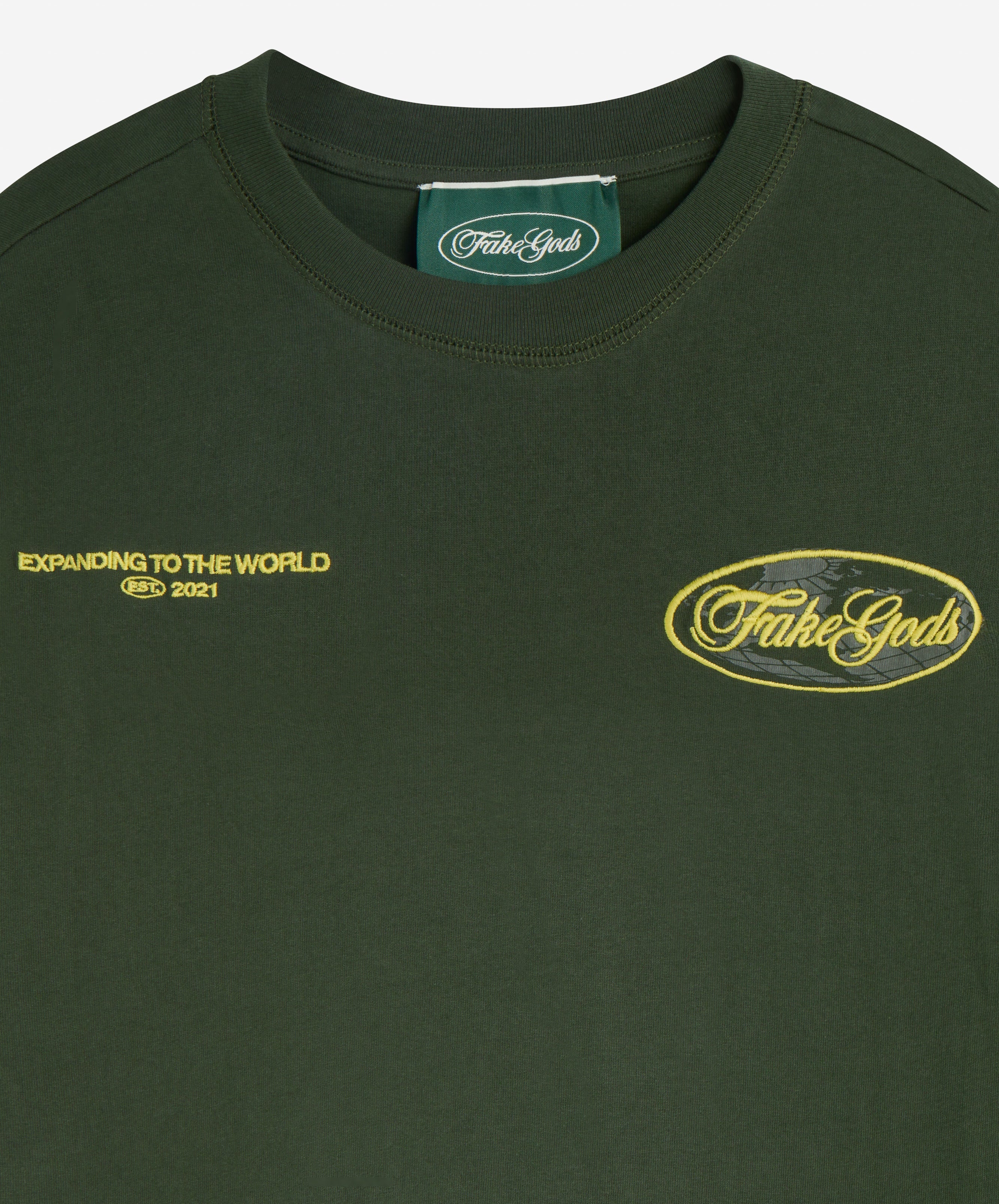 EXPANDING IT TEE DARK GREEN