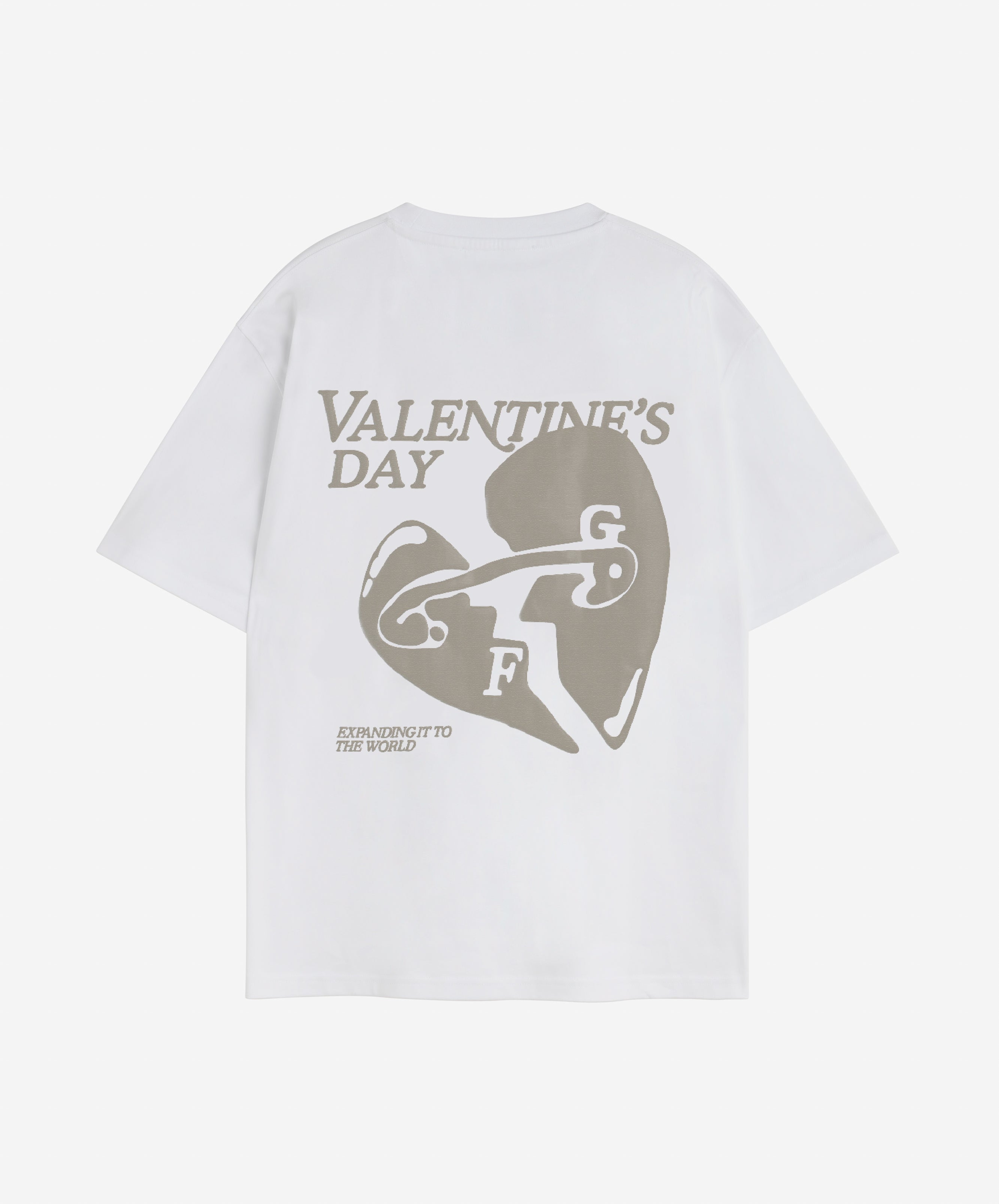 VALENTINE'S TEE MONOCHROME WHITE