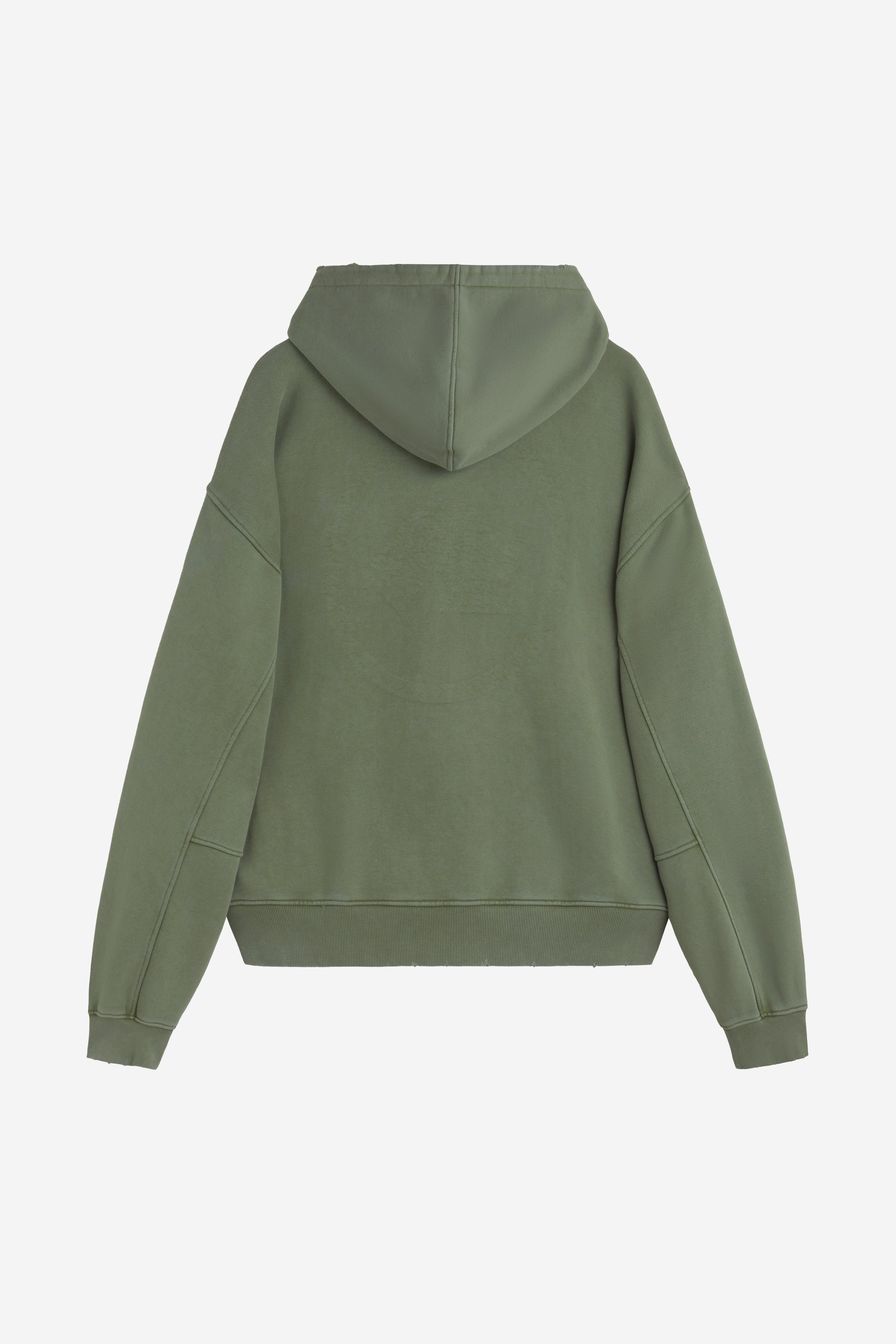 F*** EGO ZIPPER HOODIE GREEN